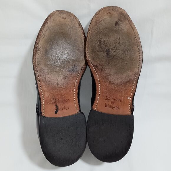 Johnston & Murphy Aristocraft Mens 11 Two Tone Saddle Oxford Made In USA Leather
